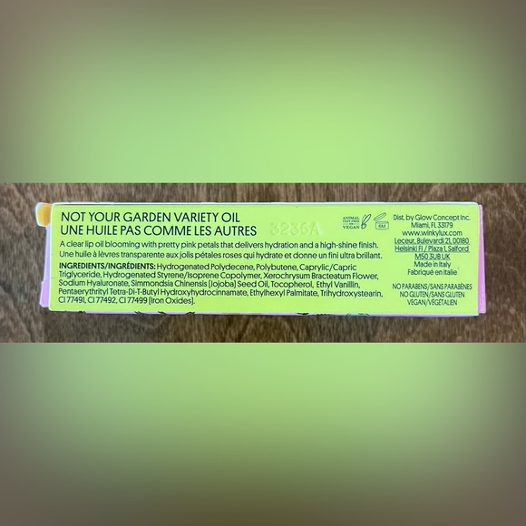 WINKY LUX Flower Lip Oil Flower Petal Full Size New in Box - Picture 11 of 11